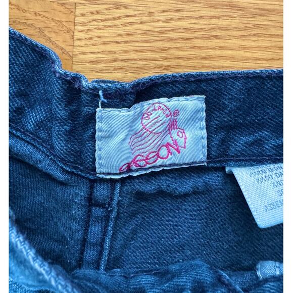 Vintage Sasson Jean Shorts, 80s 90s, High Rise, Dark Wash Denim Cutoffs, XS 25"W - Picture 6 of 10